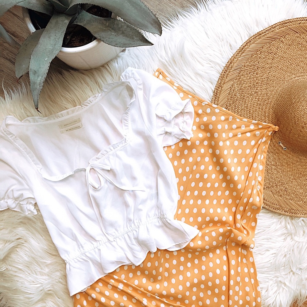 Urban Outfitters Ruffle Crop Top